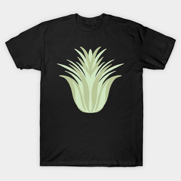 Air Plant Green Tones T-Shirt by Rosemarie Guieb Designs